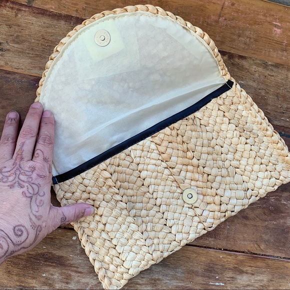 Bags Straw Envelope Clutch Poshmark